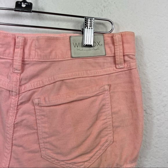 ❤️ WILDFOX Tassels Denim Cotton Shorts Pink - Picture 6 of 8